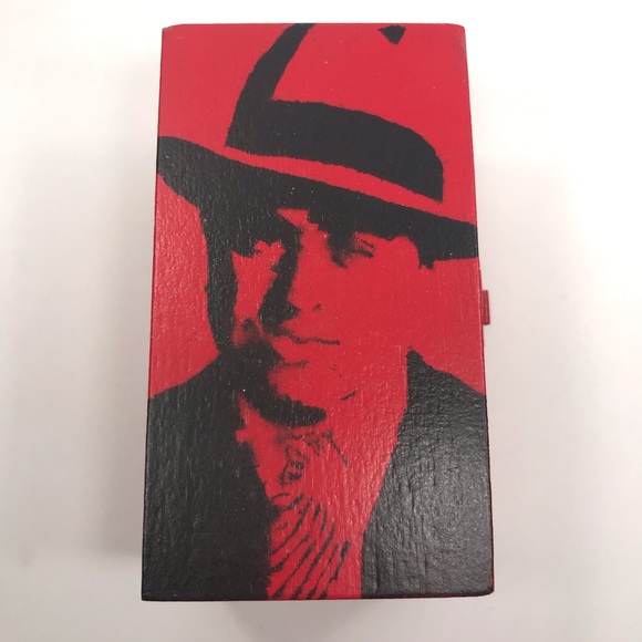 Al Capone Scarface Gangster inspired distressed graffiti Rocker Box Mini 4”x2.5” - Picture 12 of 12